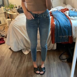 Madewell skinny jeans. High rise 26 tall